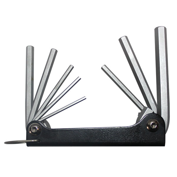 8 PCS FOLDING HEX KEY SET