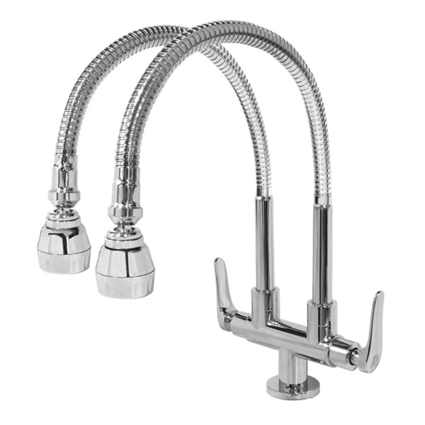 DOUBLE FLEXIBLE HOSE PILLAR SINK TAP REMAX TOOLSREMAX TOOLS